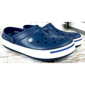 EUC! CROCS Crocband II Slip-On Clogs Men’s Size 11 Navy Waterproof Comfort